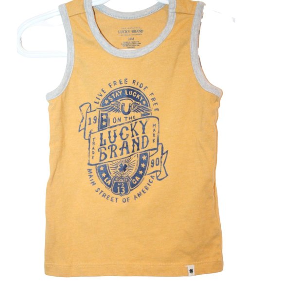 3/$20 🏷 Lucky Brand Sleeveless Tank Size 24m - Picture 1 of 3